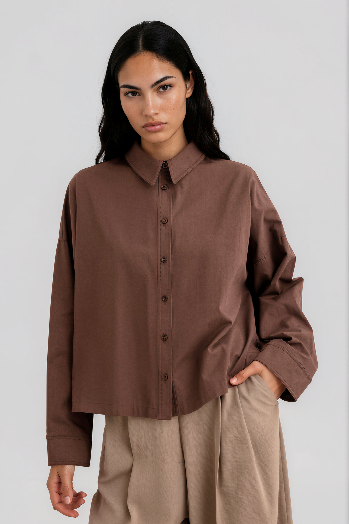 Kurzes Oversized Hemd