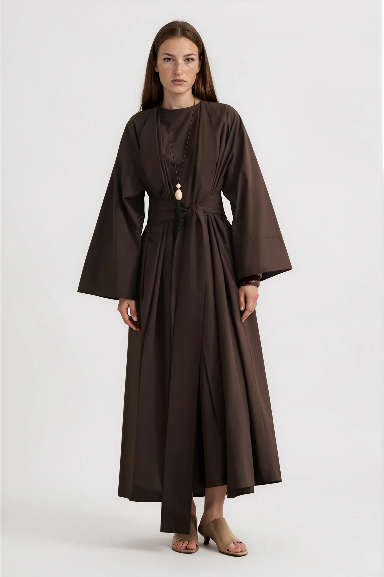Kimono Maxikleid Set